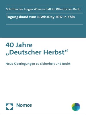 cover image of 40 Jahre "Deutscher Herbst"